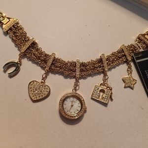 Anne Klein Charm Watch Bracelet